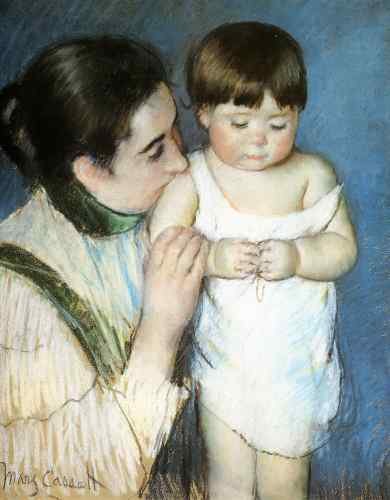Cassatt Mary Young Thomas And His Mother  A4 Photo Print