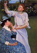 Cassatt Mary Young Woman Picking Fruit  A4 Photo Print