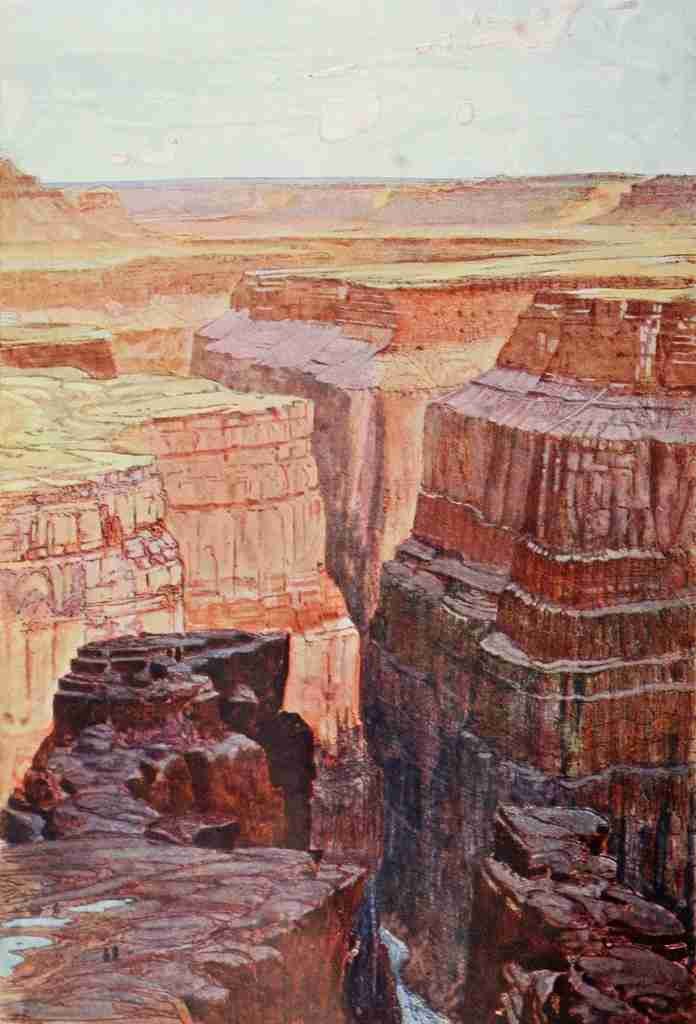 Cassells Popular Science 1900 A View of the Colorado Canons A4 Photo Print