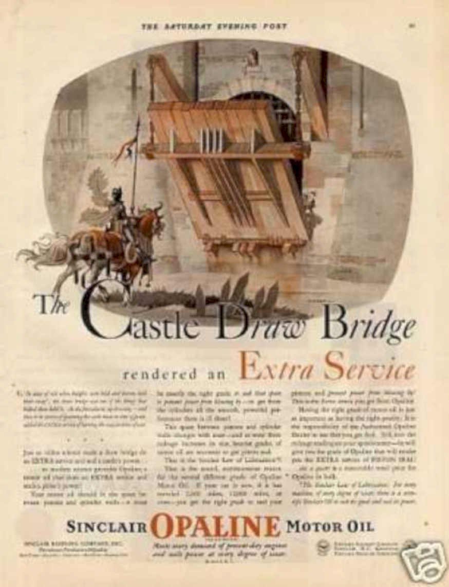 Castle Bridge Service Vintage Retro Advert Ads A4 Photo Print