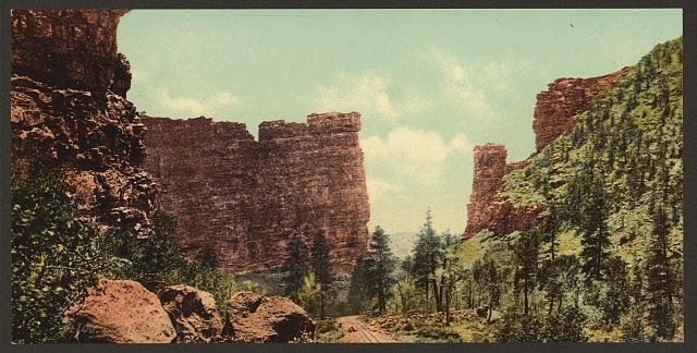 Castle Gate Utah Vintage A4 Photo Print