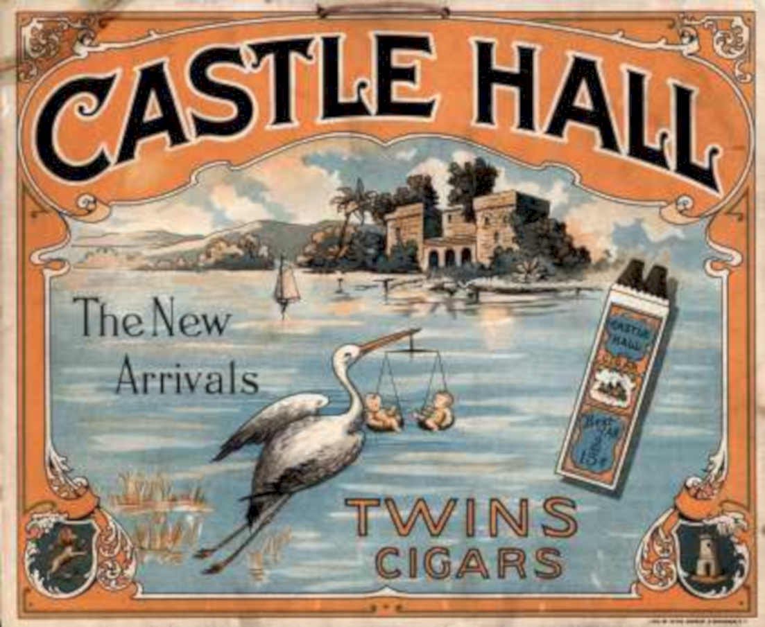 Castle Hall Heron Vintage Retro Advert Ads A4 Photo Print