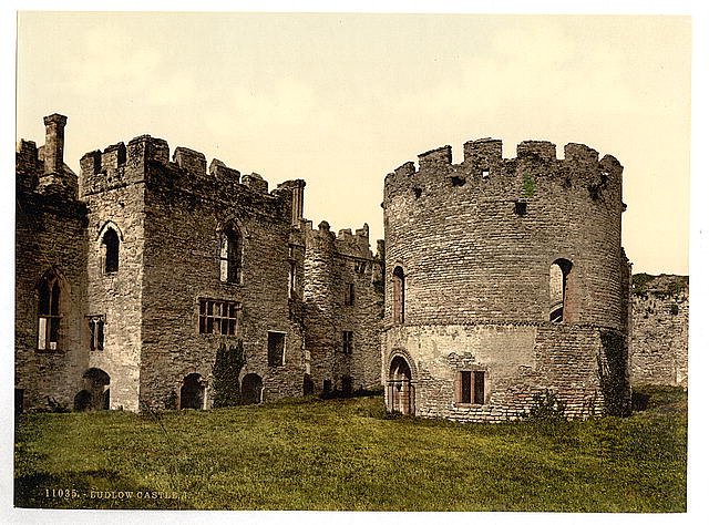 Castle I Ludlow Vintage A4 Photo Print