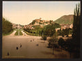 Castle Lourdes Pyrenees Vintage A4 Photo Print