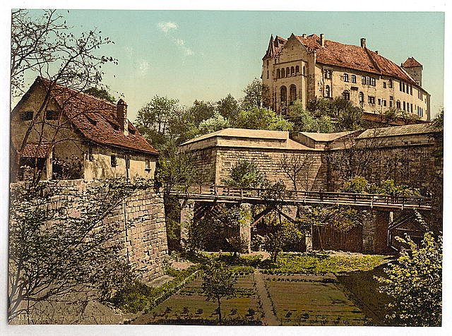 Castle Nuremberg Bavaria Vintage A4 Photo Print