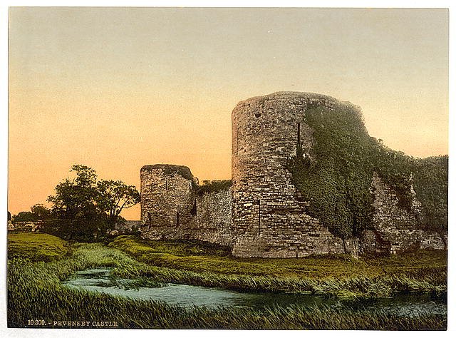 Castle Pevensey Vintage A4 Photo Print