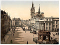 Castle Street and municipal buildings Aberdeen Vintage A4 Photo Print