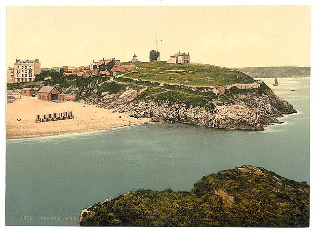 Castle Tenby Vintage A4 Photo Print