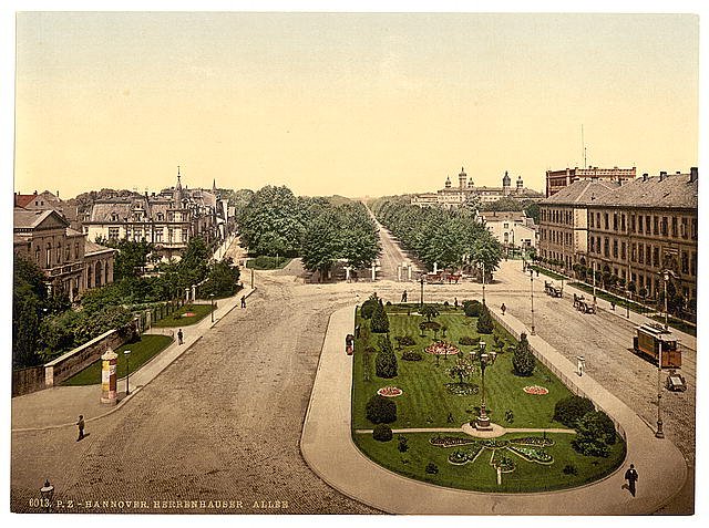 Castle and polytechnic Hanover Hanover Vintage A4 Photo Print