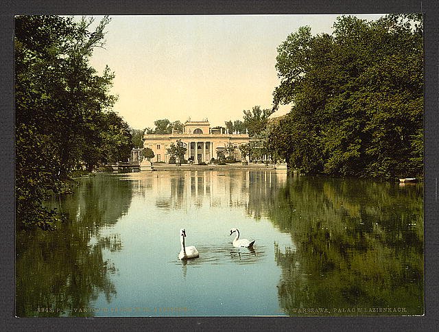 Castle at Lazionki ie Lazienki Warsaw Vintage A4 Photo Print
