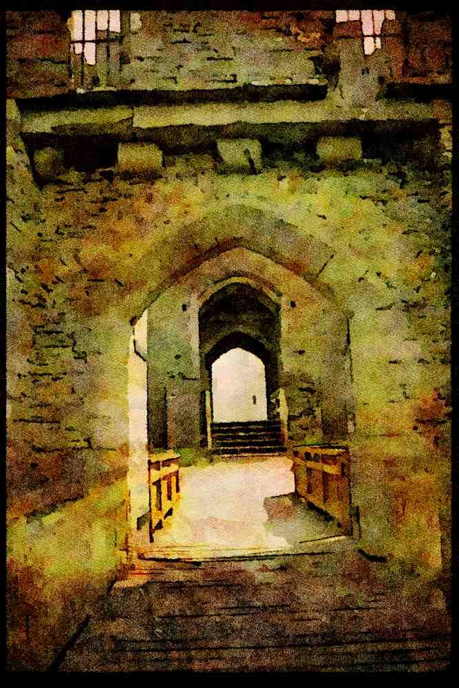 Castles 382015 Caerphilly, United Kingdom A4 Limited Edition Watercolour Print