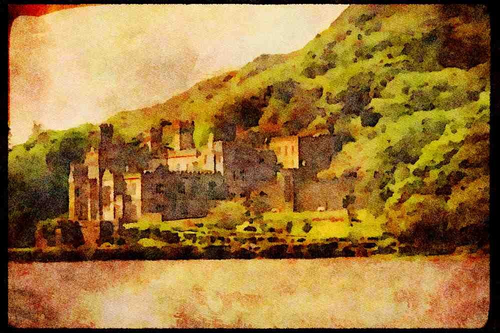 Castles 382023 Kylemore Abbey, Ireland A4 Limited Edition Watercolour Print