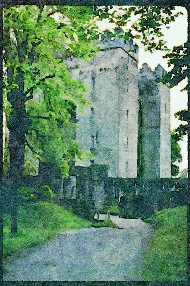 Castles 382027 Bunratty Castle, Ireland A4 Limited Edition Watercolour Print