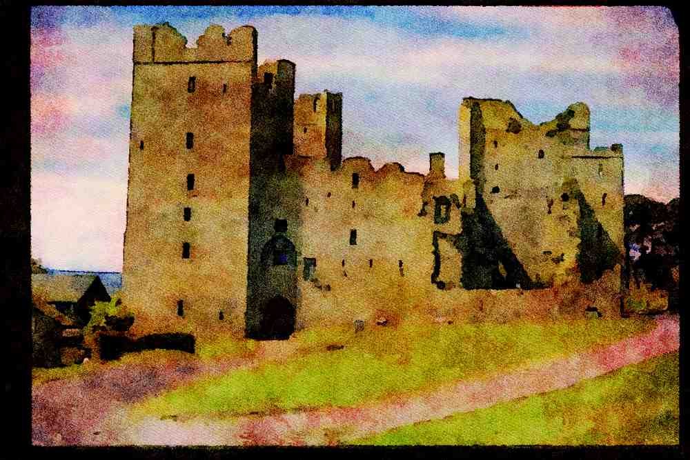 Castles 382030 Bolton Castle, Yorkshire A4 Limited Edition Watercolour Print
