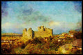 Castles 382034 Harlech Castle, Wales A4 Limited Edition Watercolour Print