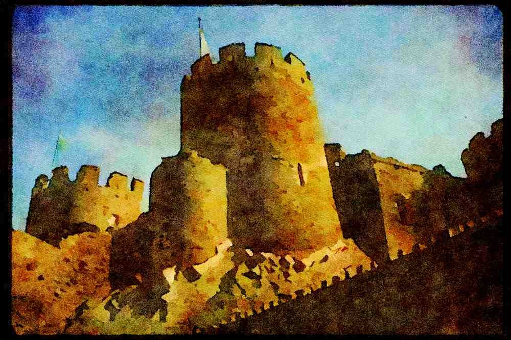 Castles 382035 Conwy Castle, Wales A4 Limited Edition Watercolour Print