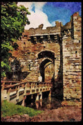 Castles 382046 Beaumaris, United Kingdom A4 Limited Edition Watercolour Print