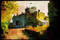 Castles 382050 Bargey Castle, Ireland A4 Limited Edition Watercolour Print