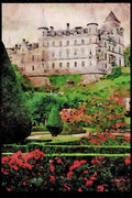 Castles 382052 Dunrobin Castle With Garden A4 Limited Edition Watercolour Print