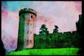 Castles 382057 Tower And Wall, Warwick Castle A4 Limited Edition Watercolour Print