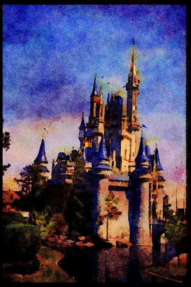 Castles 382065 Towers And Turrets A4 Limited Edition Watercolour Print