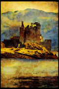 Castles 382066 Island Castle A4 Limited Edition Watercolour Print