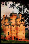 Castles 382071 Craigiever Castle, Alford A4 Limited Edition Watercolour Print