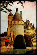Castles 382075 Chenonceaux, France A4 Limited Edition Watercolour Print