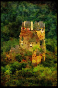 Castles 382082 Eltz, Germany A4 Limited Edition Watercolour Print