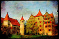 Castles 382084 Harburg, Germany A4 Limited Edition Watercolour Print