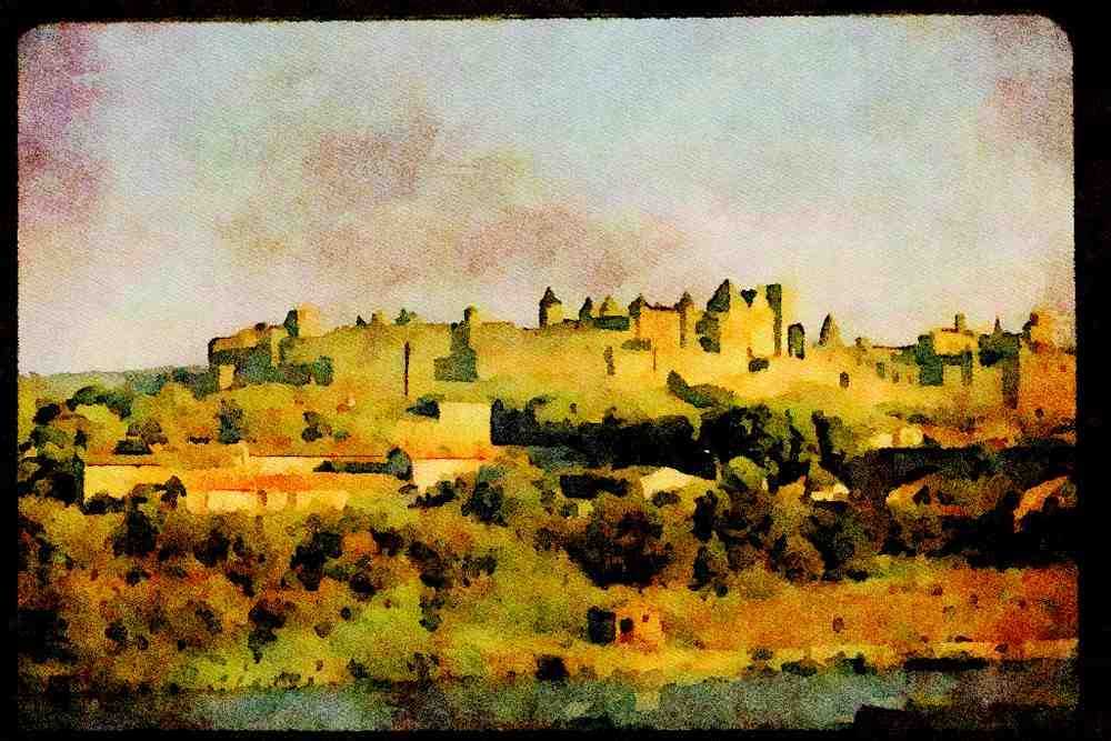 Castles 382088 Carcasconne, France A4 Limited Edition Watercolour Print