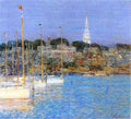 Cat Boats, Newport by Hassam Impressionism American A4 Photo Print