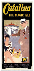 Catalina Magic Isle Vintage Retro Advert Ads A4 Photo Print