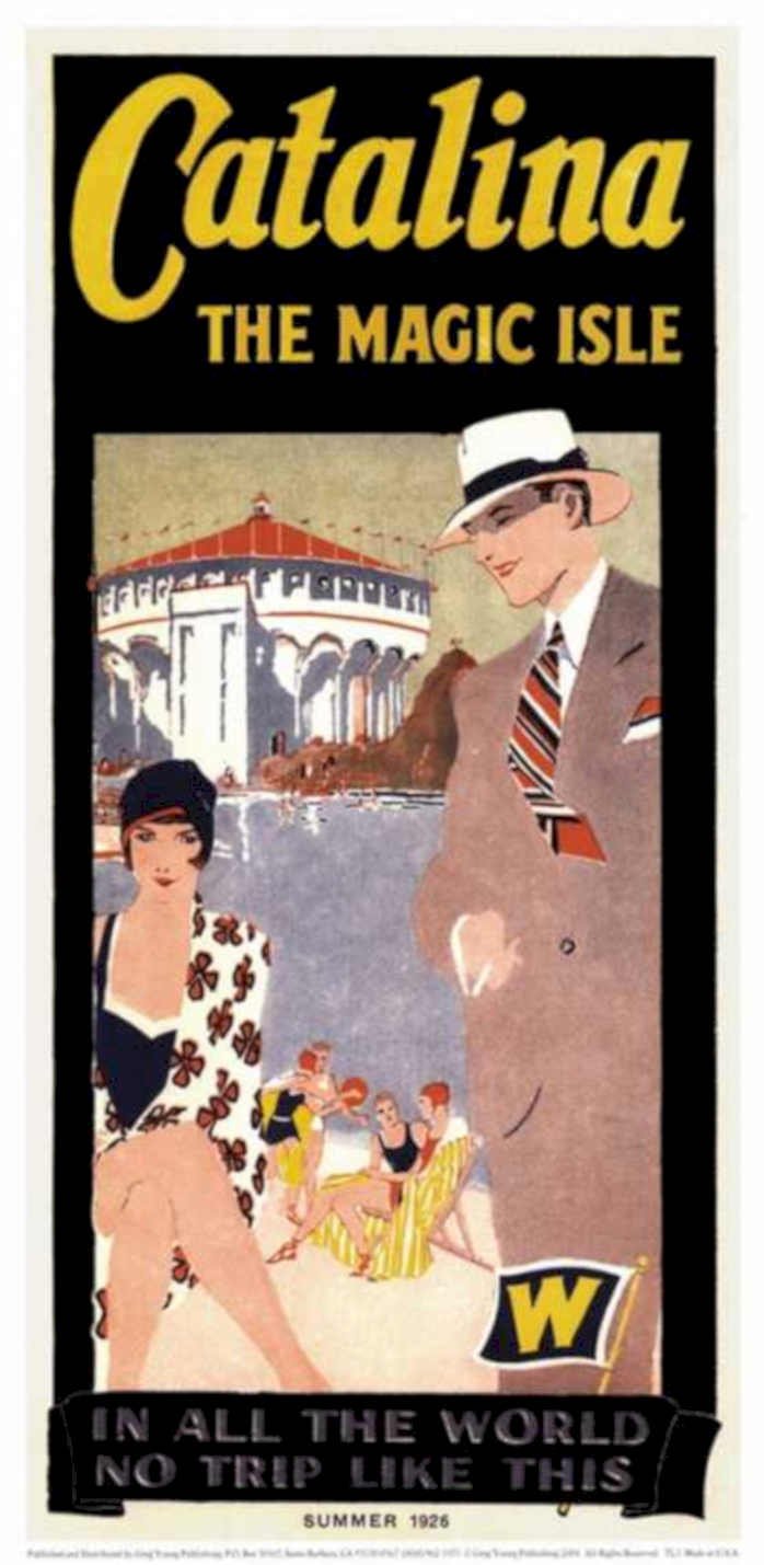 Catalina Magic Isle Vintage Retro Advert Ads A4 Photo Print