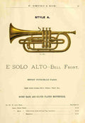 Catalogue C Bruno & Son c1890 E flat Solo Alto A4 Photo Print