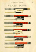 Catalogue C Bruno & Son c1890 Violin bows 1 A4 Photo Print