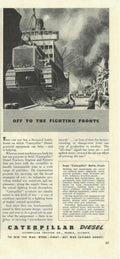 Caterpillar Diesel Fronts Vintage Retro Advert Ads A4 Photo Print