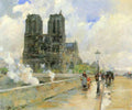 Cathedral Of Notre Dame 1888 Hassam Impressionism American A4 Photo Print