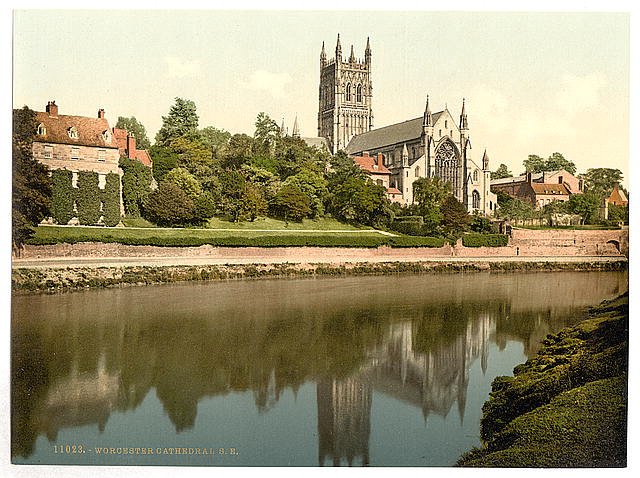 Cathedral S E Worcester Vintage A4 Photo Print