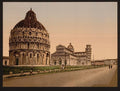 Cathedral Square Pisa Vintage A4 Photo Print