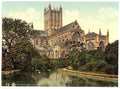 Cathedral east front Wells Vintage A4 Photo Print