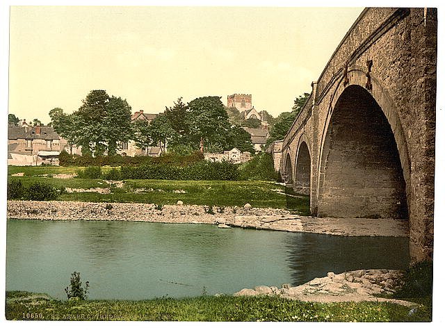 Cathedral from the river St Asaph Vintage A4 Photo Print
