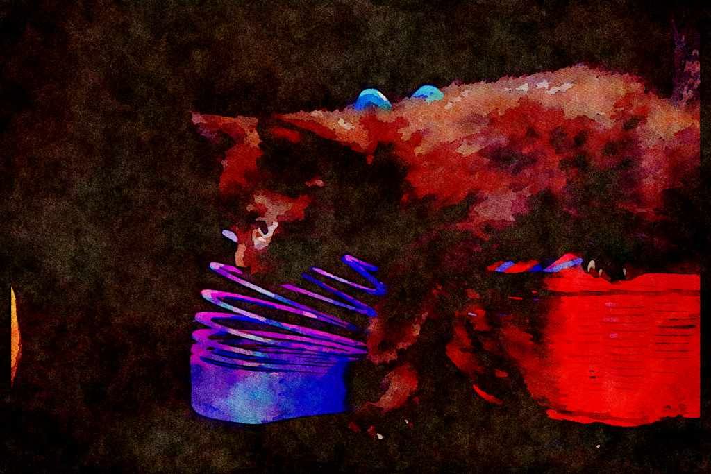 Cats Kittens 336015 Slinky A4 Limited Edition Watercolour Print