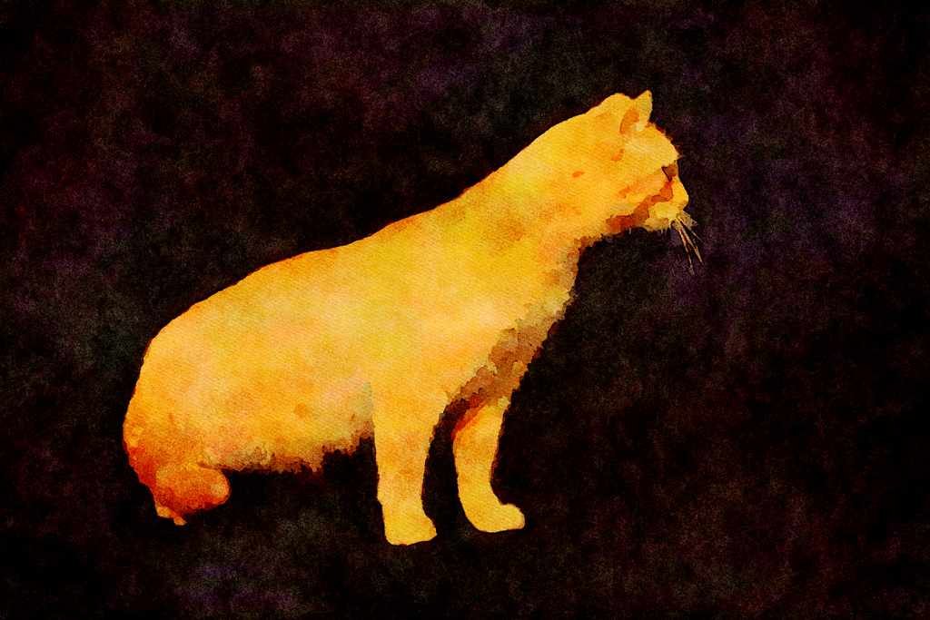 Cats Kittens 336087 Nefertiti A4 Limited Edition Watercolour Print