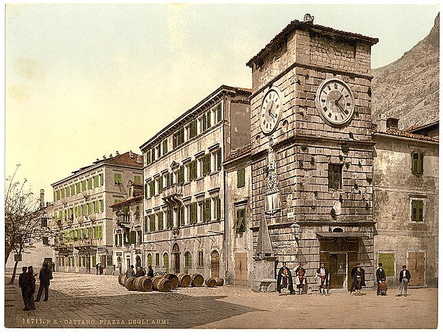 Cattaro Army Square Dalmatia Vintage A4 Photo Print