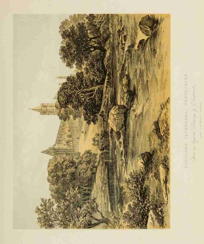 Cattermole George 1800 1868 Scotland 1840 Dunblane Cathedral Perthshire A4 Photo Print
