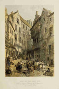 Cattermole George 1800 1868 Scotland 1840 Foot of the West Bow Edinburgh A4 Photo Print