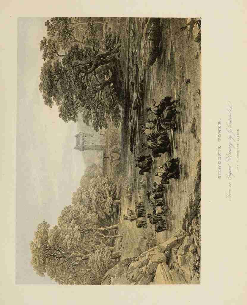 Cattermole George 1800 1868 Scotland 1840 Gilnockie Tower A4 Photo Print