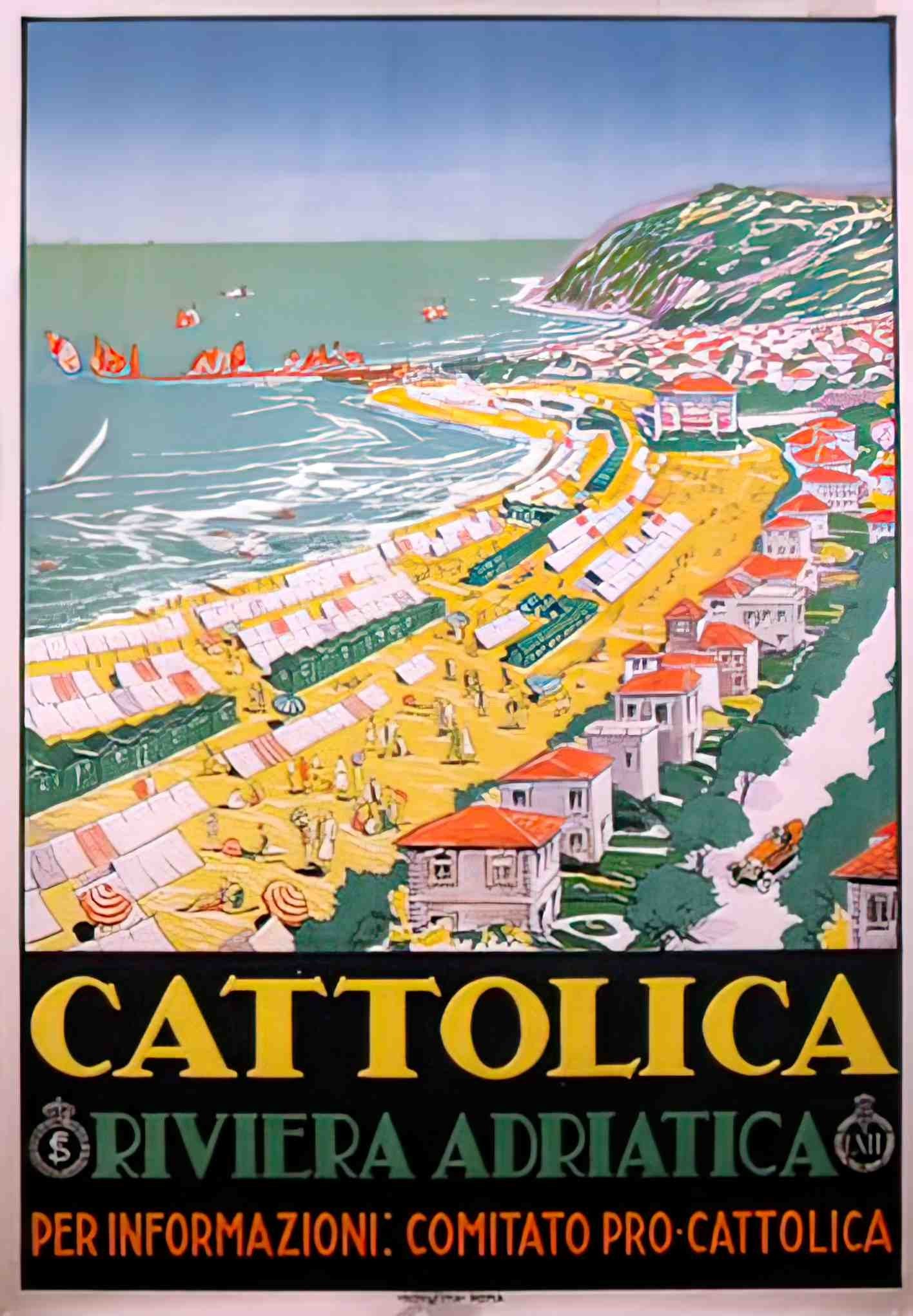 Cattolica Advert A4 Photo Print