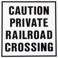 Caution Railroad Crossing Vintage Retro Advert Ads A4 Photo Print